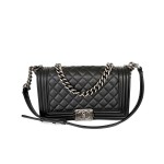 Chanel Boy Bag in Quilted Calfskin